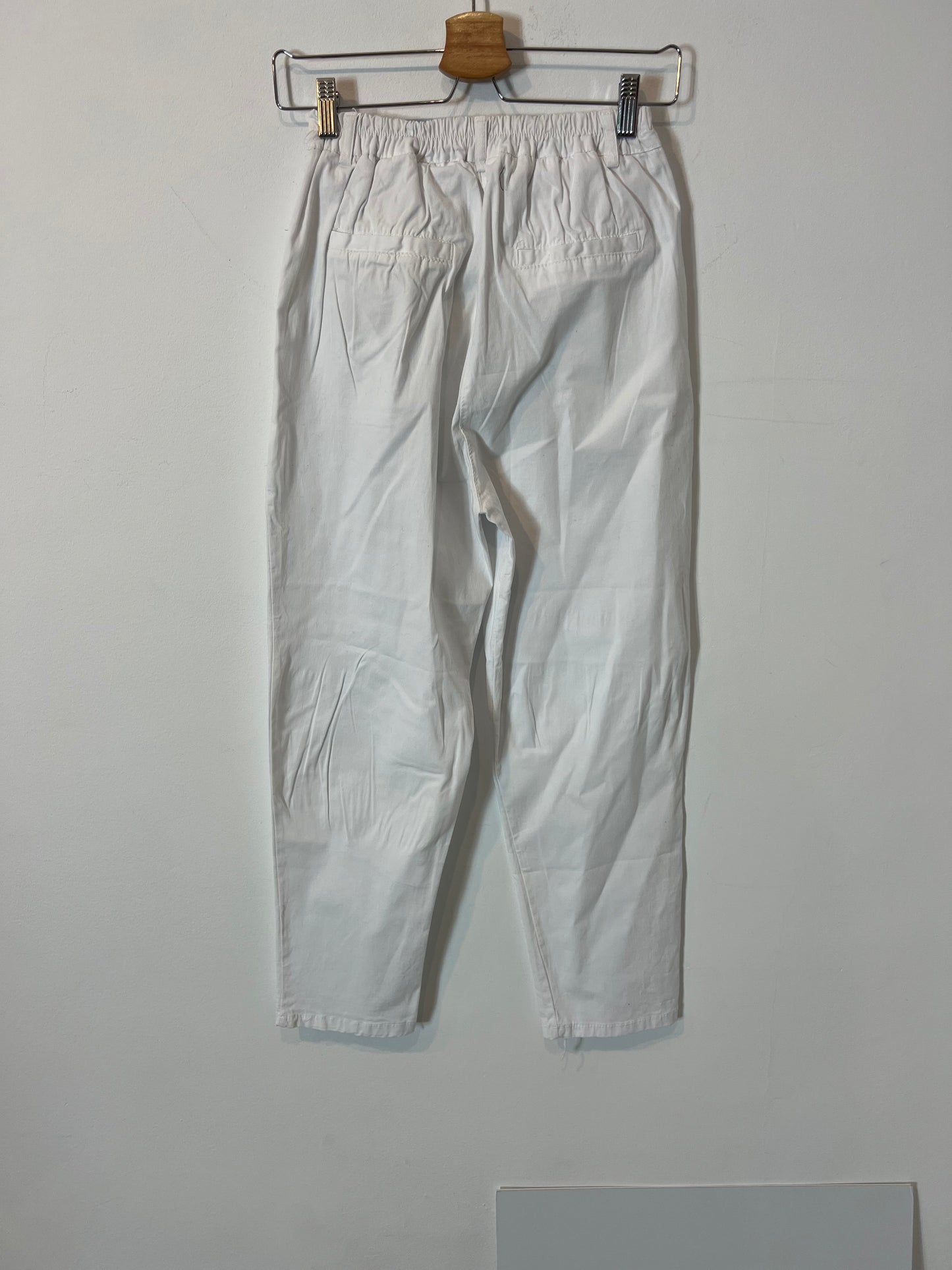 ZEROASSOLUTO. Pantalón blanco algodón. T XS