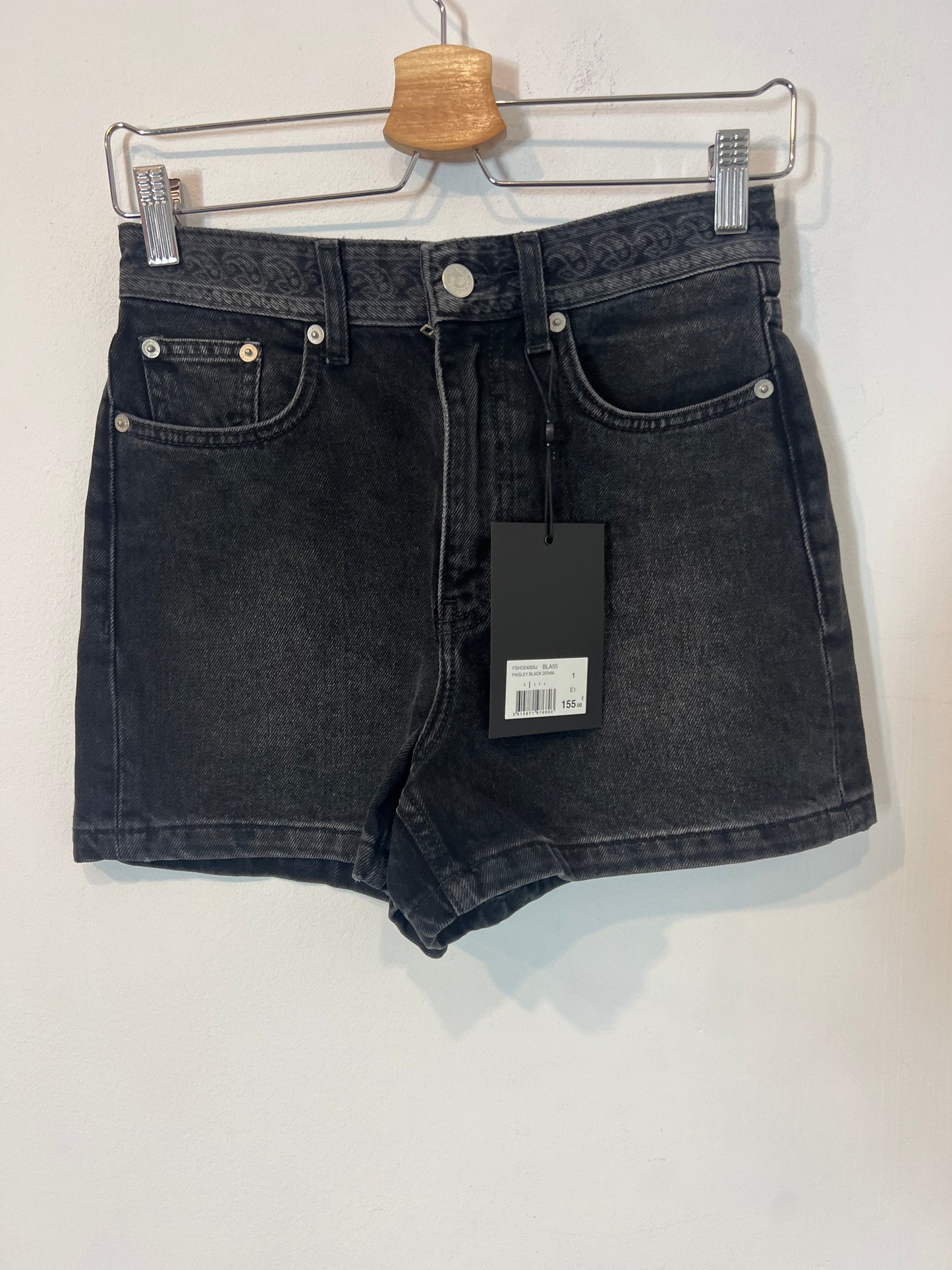 THE KOOPLES. Denim coto negro detalle cintura. T 1 (36)