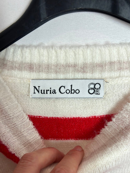 NURIA COBO. Jersey rayas rojas. T S