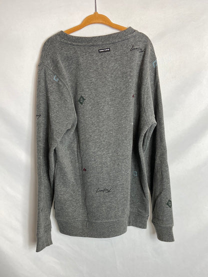 TUMBLE ‘N DRY. Sudadera gris dibujos T. 8-10 años