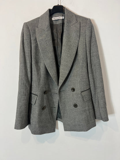 ANGEL SCHLESSER. Blazer jaspeada gris T.38