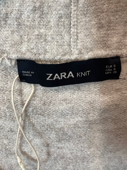 ZARA. Cárdigan beige jaspeado. T S