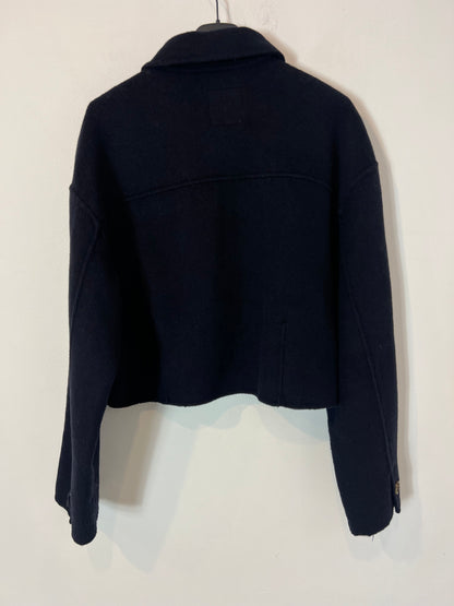 ZARA. Chaqueta corta azul paño T.13-14 años (XS)