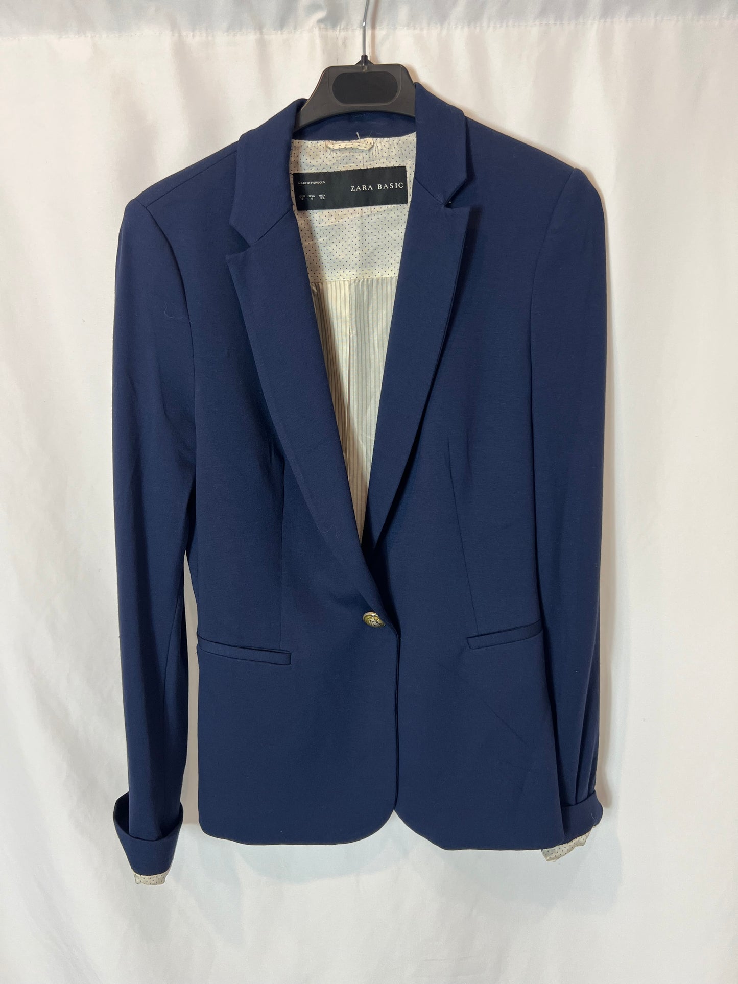 ZARA. Blazer azul fluida . T S