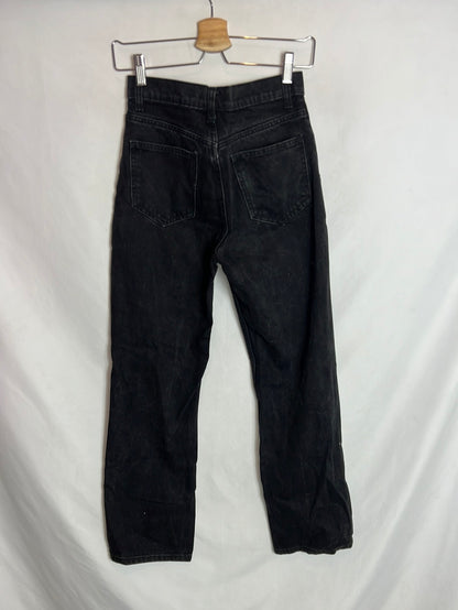 ZARA. Denim recto abotonado. T 34