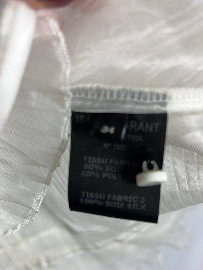 ISABEL MARANT . Top plisado seda . T 34