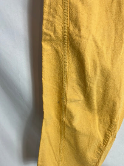 BIMBA Y LOLA.Pantalón denim amarillo T.38b(Tara)