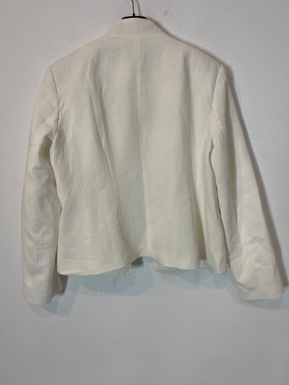 ZARA. Blazer blanca botones T.l