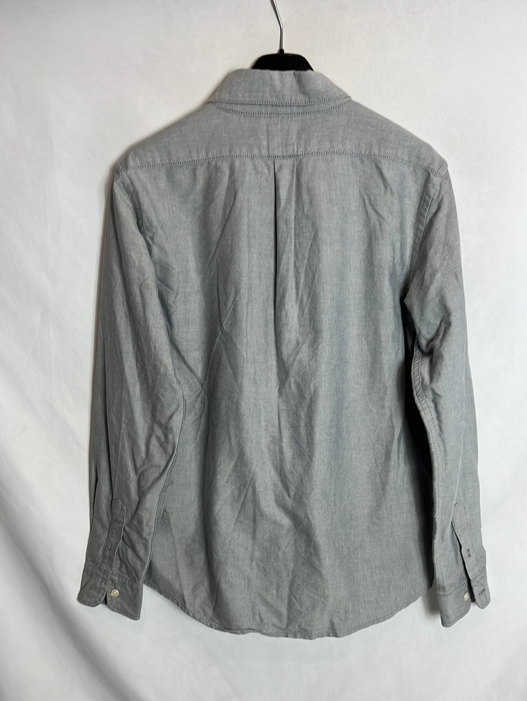 PEPE JEANS. blusa gris oxford T.l