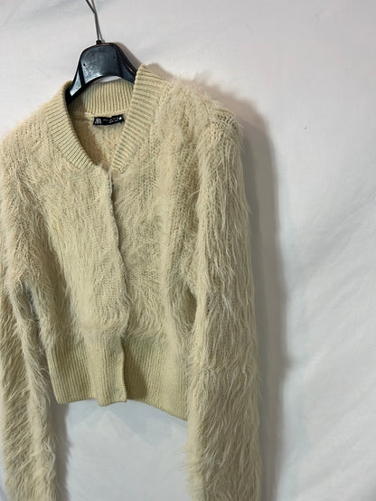 ZARA. Jersey beige pelito T.s