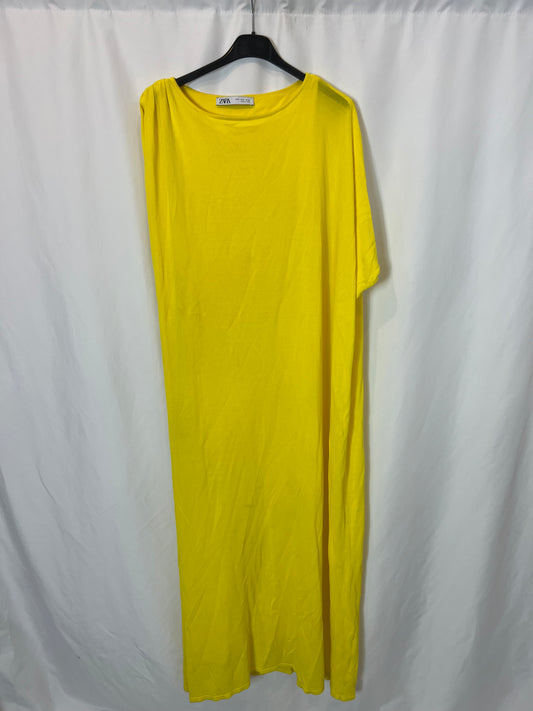 ZARA. Vestido amarillo capa T.s