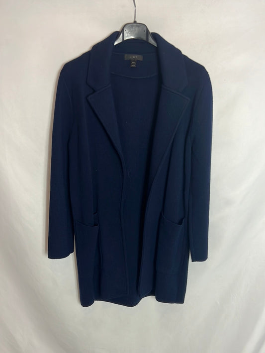 J. CREW . Cárdigan lana azul estilo blazer. T XXS