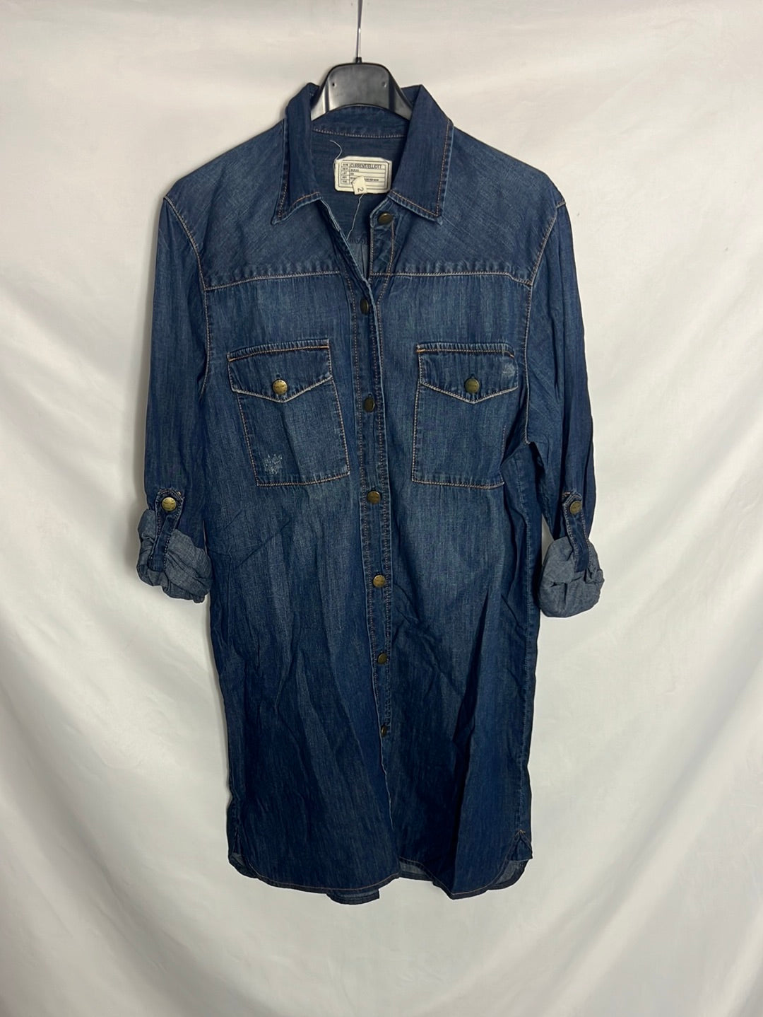 CURRENT ELLIOTT. Vestido camisero denim. T 2(M)