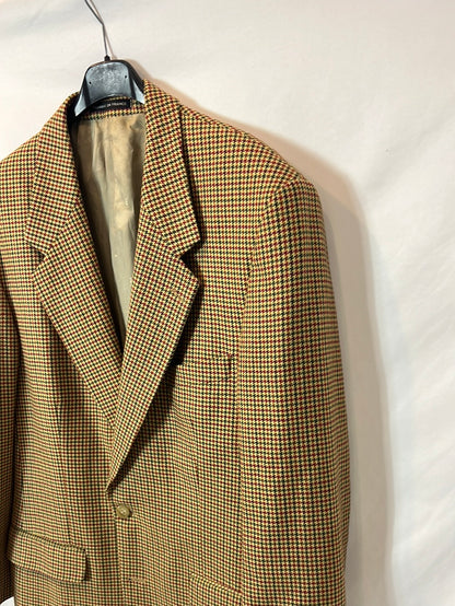 YVES SAINT LAUREN. Blazer camel pata de gallo T.52(vintage)