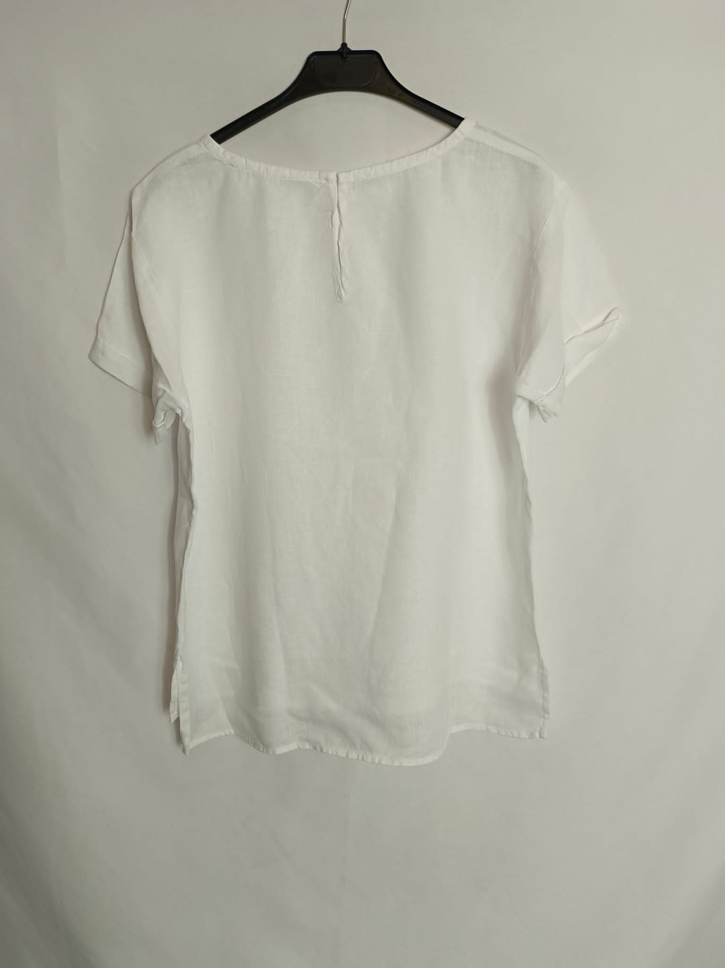 OTRAS. Blusa blanca efecto lino TU(M)