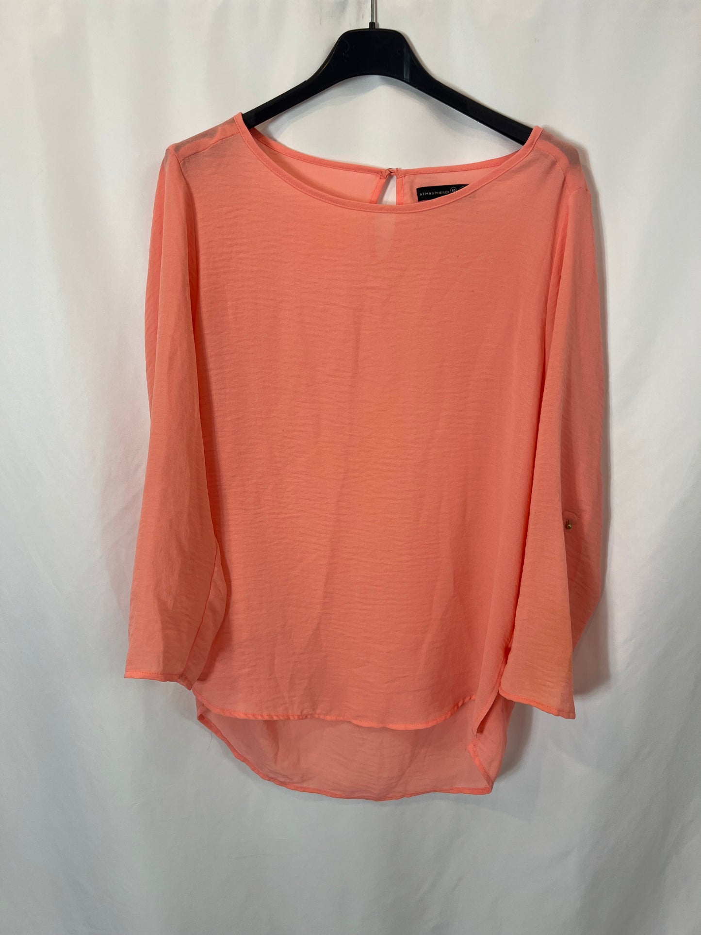 PRIMARK. Blusa coral fluida T.38