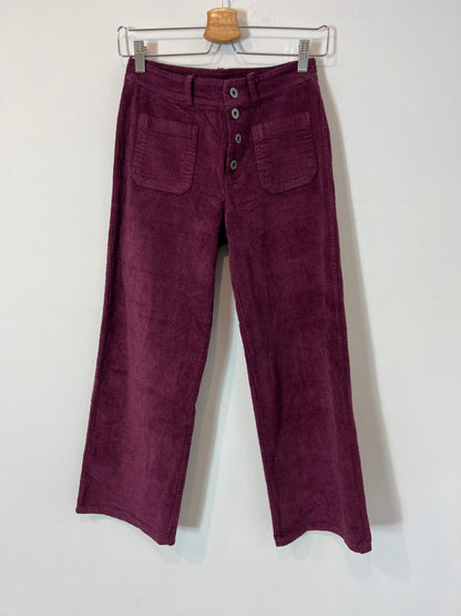 OTRAS. Pantalón pana morado T.xs