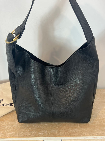 LATOUCHE. Bolso piel shopper negro