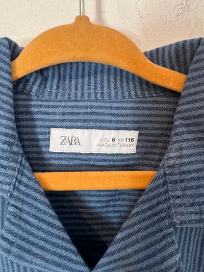 ZARA. Camisa niño rayas. T 6 años