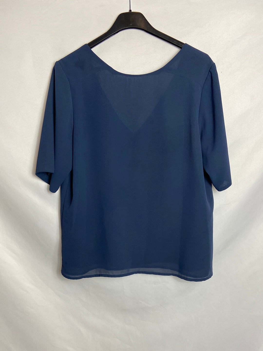 BIMANI. Blusa azul abotonada T.M