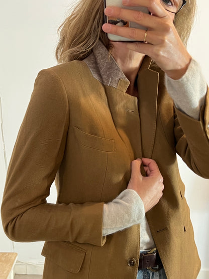 WINDSOR. Blazer cashmere camel. T 38