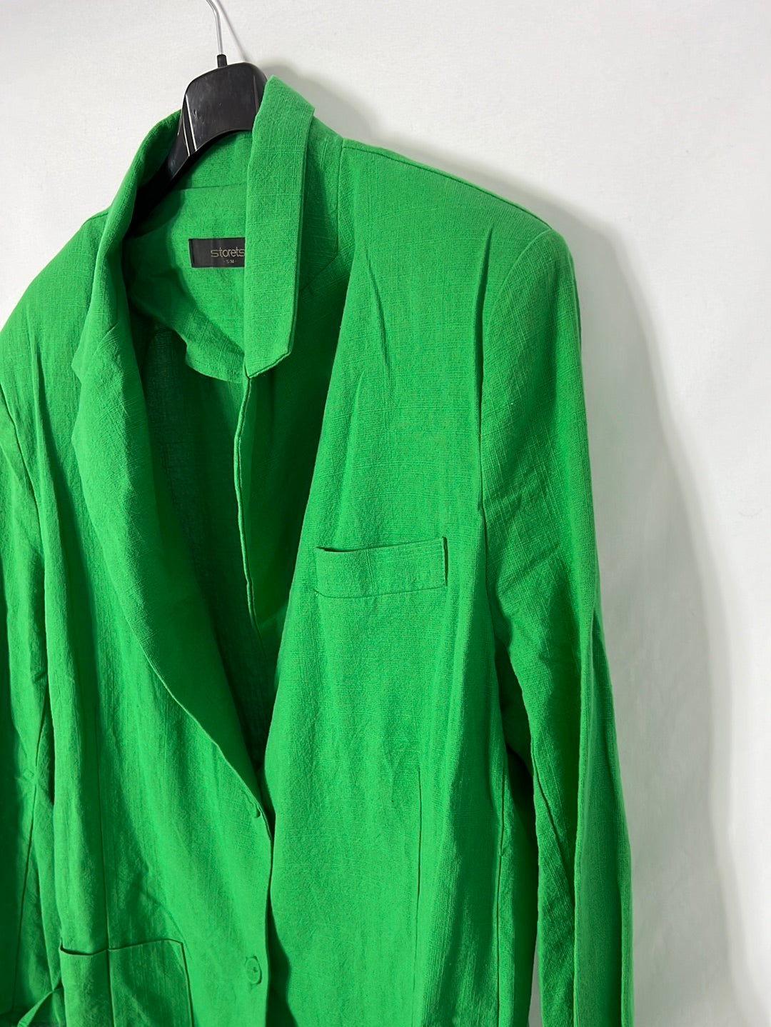 STOREST. Blazer verde algodón T.s/m