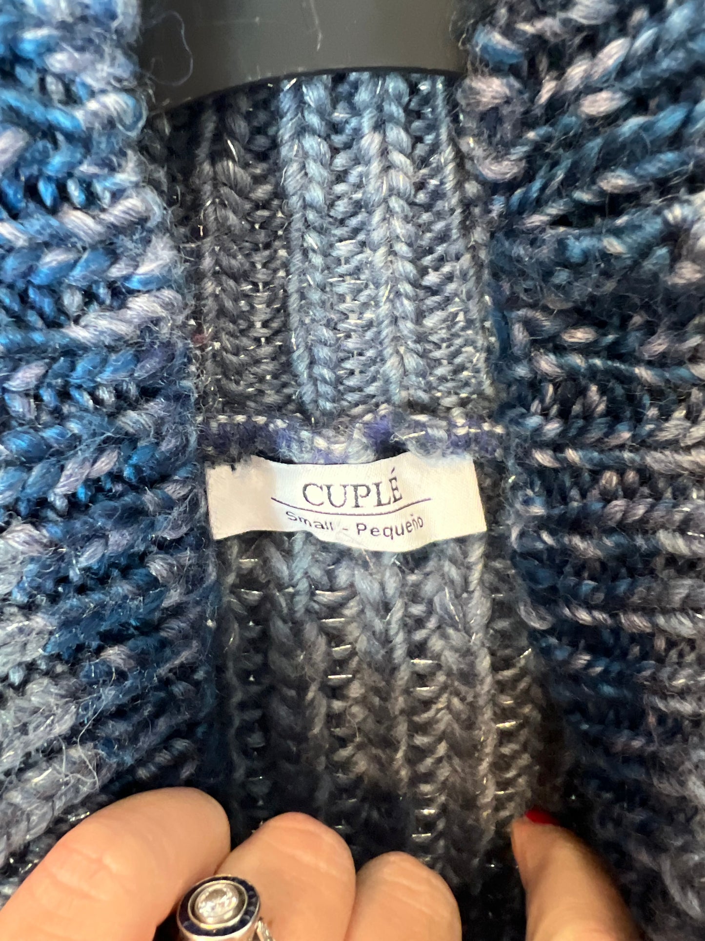 CUPLÉ. Jersey azul rayas T.s