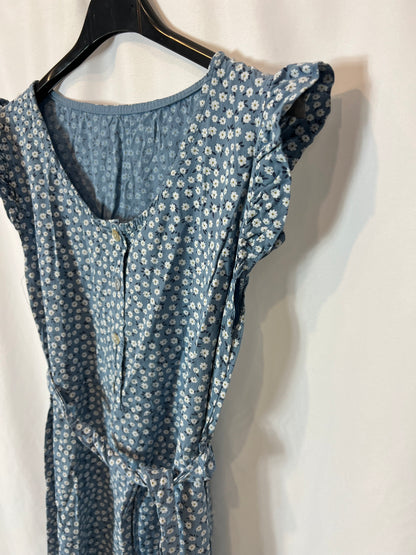 OTRAS. Vestido corto azul flores T.u(s/m)