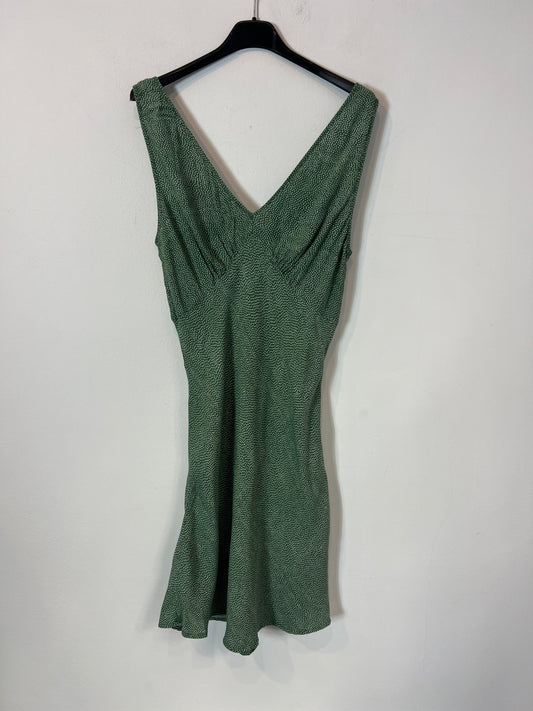 ROLLA'S. Vestido verde lunares T.m