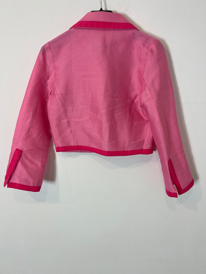 MARIA DE LA ORDEN. Chaqueta corta rosa T.s