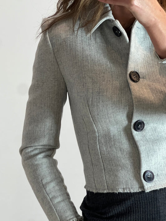 SFERA. Chaqueta gris jaspeada T.s