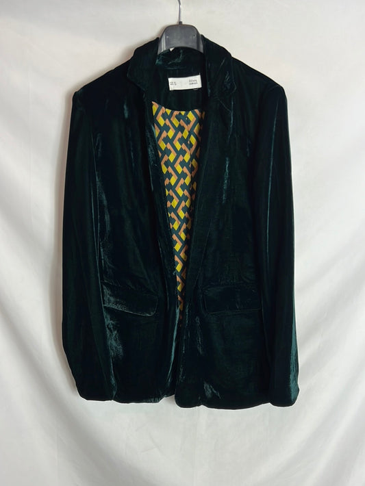 SFERA. Blazer verde terciopelo  T M