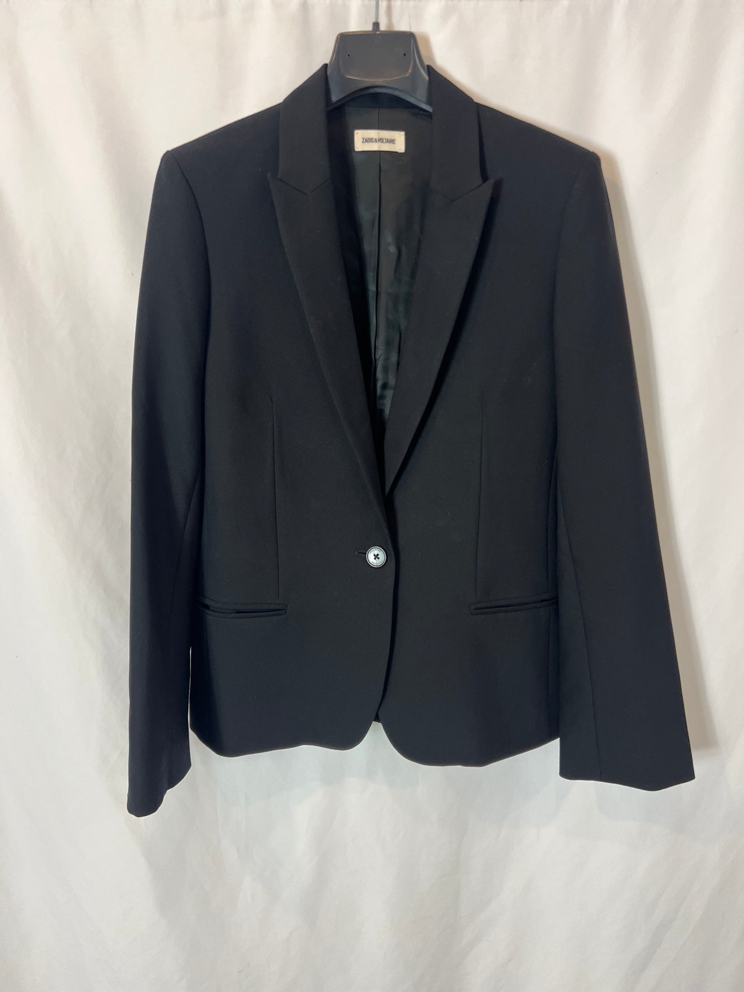 ZADIG&VOLTAIRE . Blazer negra detalle espada. T 36