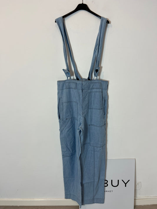 ISABEL MARANT ETOILE. Pantalón azul fluido T.36