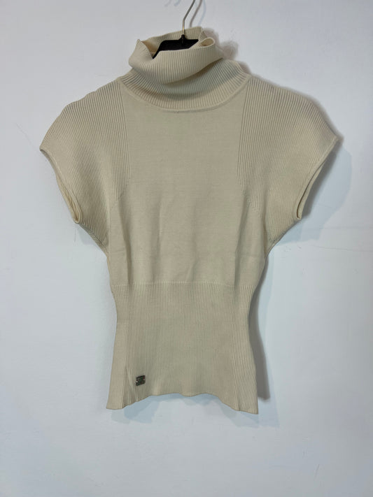 CAROLINA HERRERA. Top punto beige. T XS/S