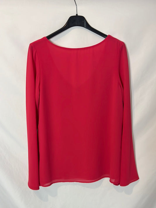 BIMANI. Blusa rosa escote espalda T S