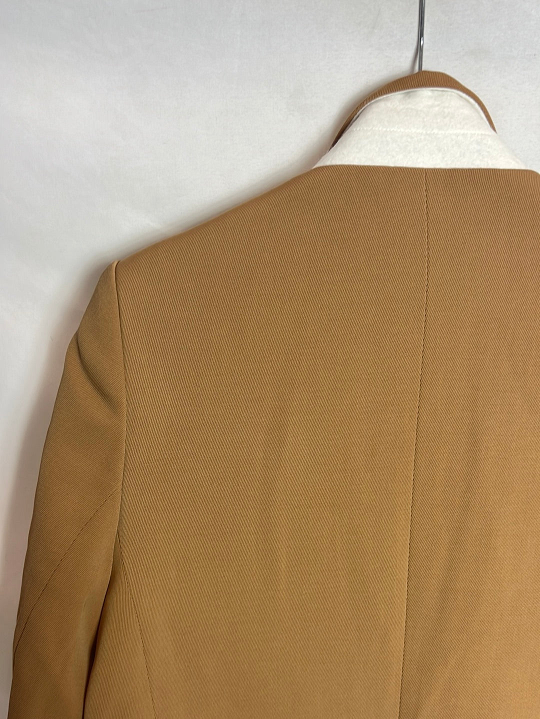 STELLA McCARTNEY. Blazer camel textura. T42 (40)