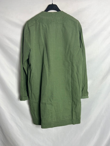 ERMANNO SCERVINO. Chaqueta verde detalle botones. T 42 (Tara)