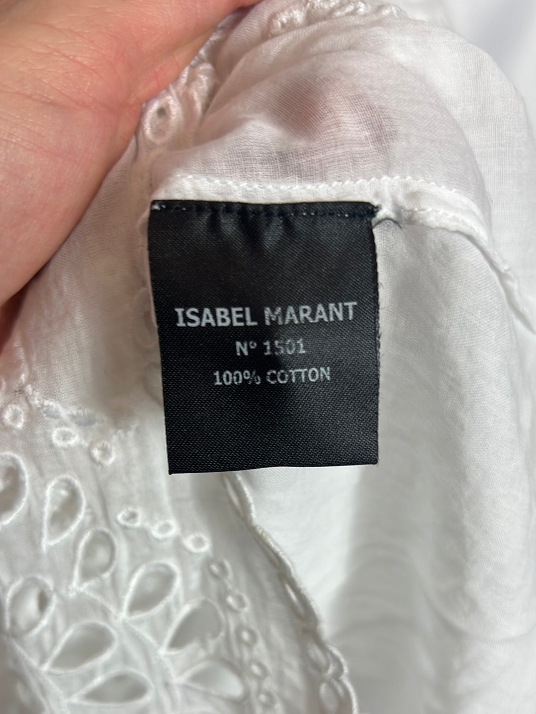 ISABEL MARANT  ÉTOILE. Top algodón  troquelado . T XS/S