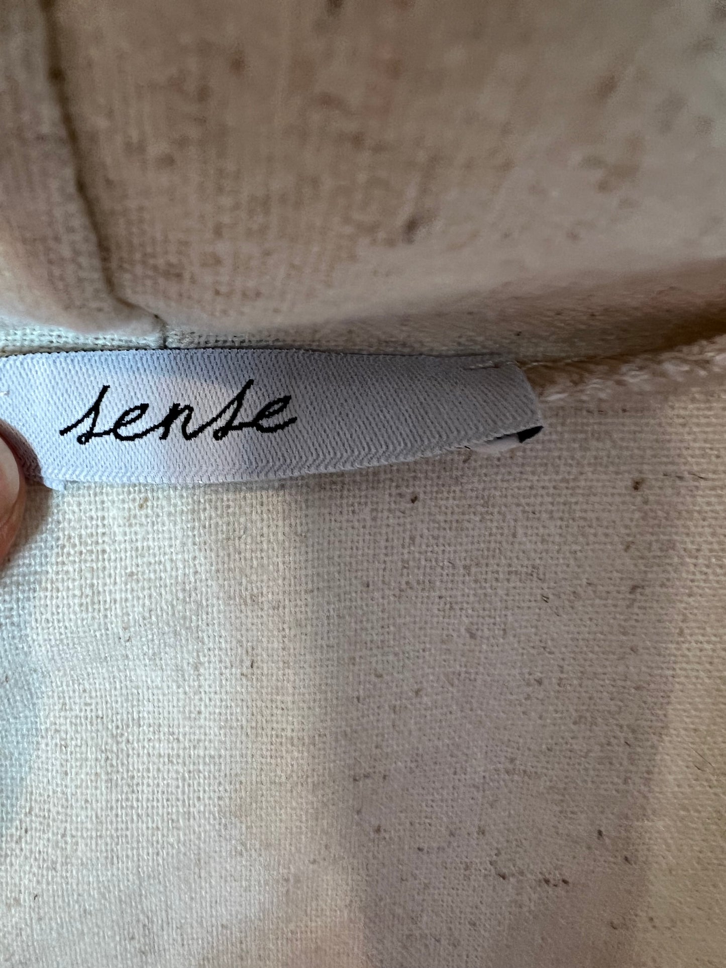 SENSE. Kimono beige detalles troquelado  Tu(s/m)