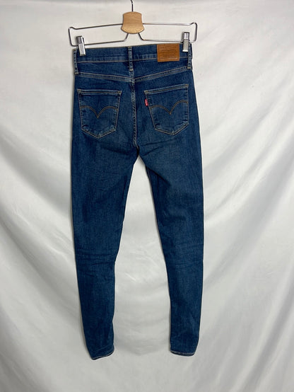 LEVI’S. Denim pitillo elástico costura. T 25 (34)