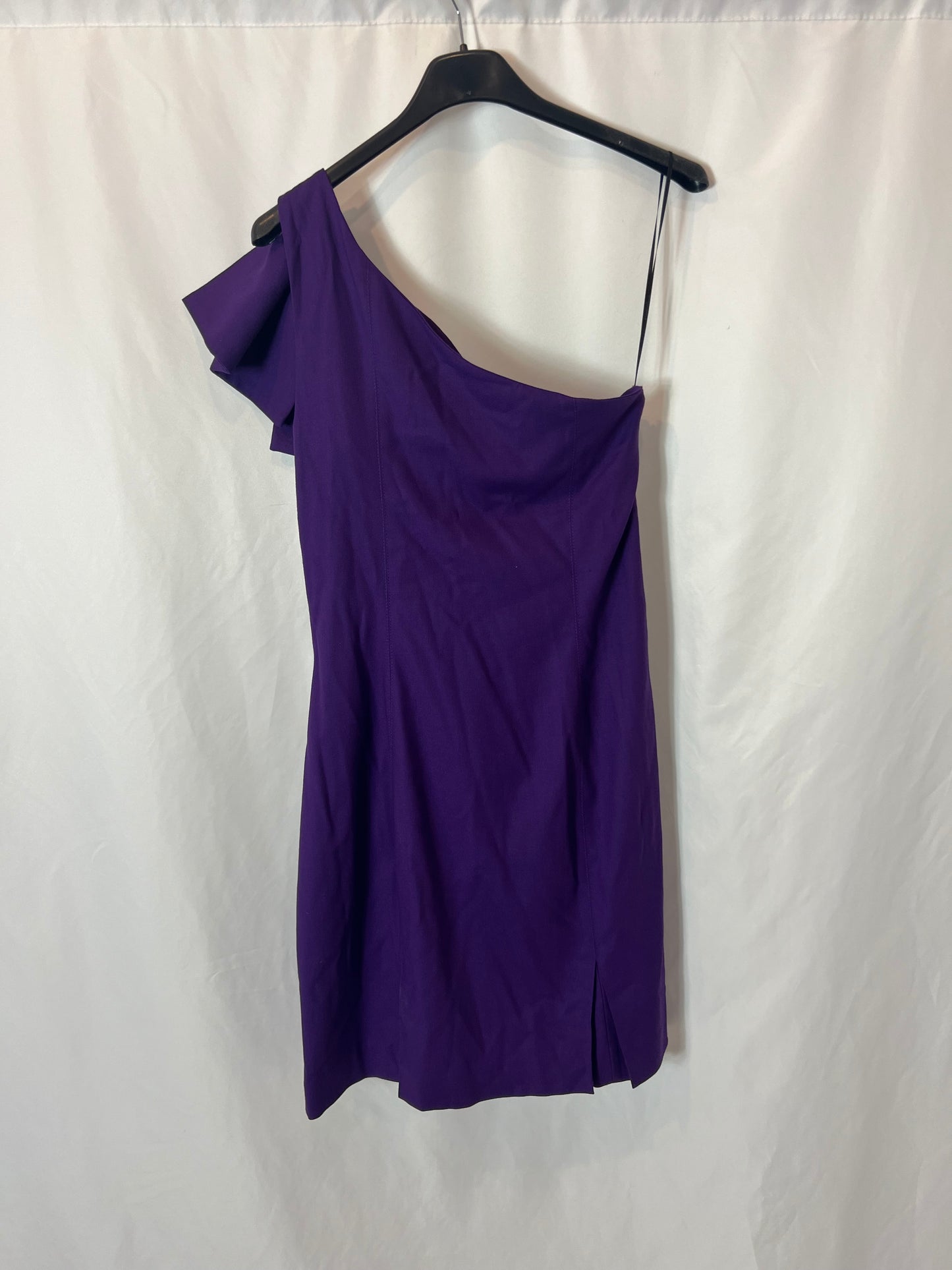 ETXART&PANNO. Vestido morado asimétrico T.38