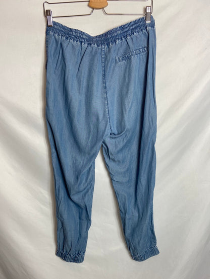 PULL&BEAR. Pantalón denim fluido T.M