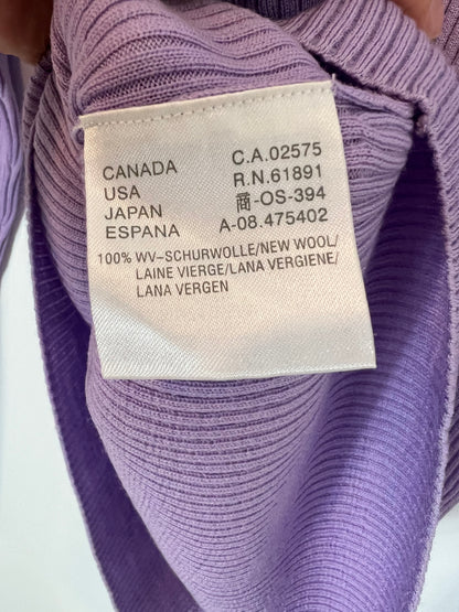 ESCADA SPORT. Jersey canalé malva lana. T M