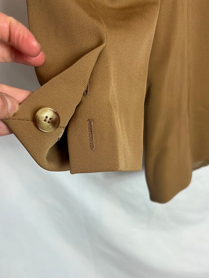 STELLA McCARTNEY. Blazer camel textura. T42 (40)