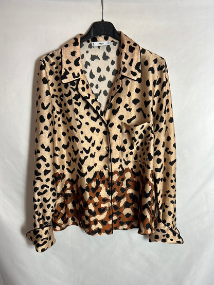 MANGO. blusa fluida animal print  T.s