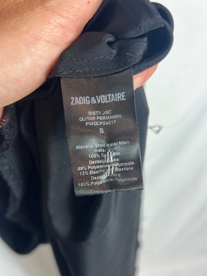 ZADIG&VOLTAIRE . Vestido midi seda estampado. TS