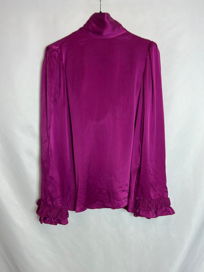 UTERQÜE. Blusa buganvilla detalle espalda. T S