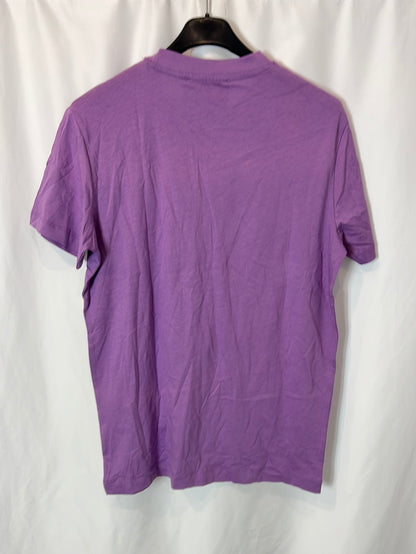 JOHN RICHMOND. Camiseta morada letras. T S