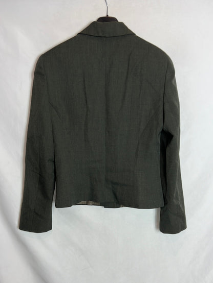 DON ALGODÓN. Chaqueta verde cortita T.38